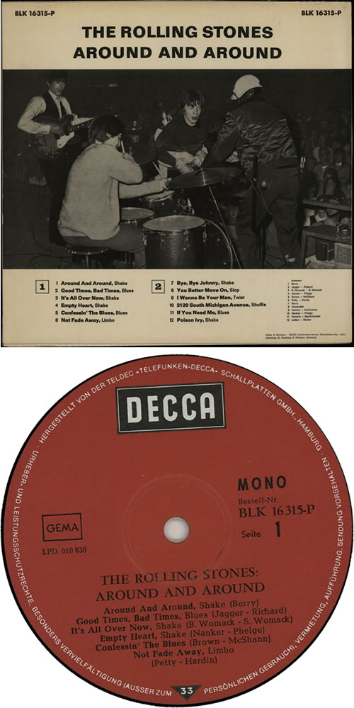 The Rolling Stones Around And Around - 2nd vinyl LP album (LP record) German ROLLPAR324539