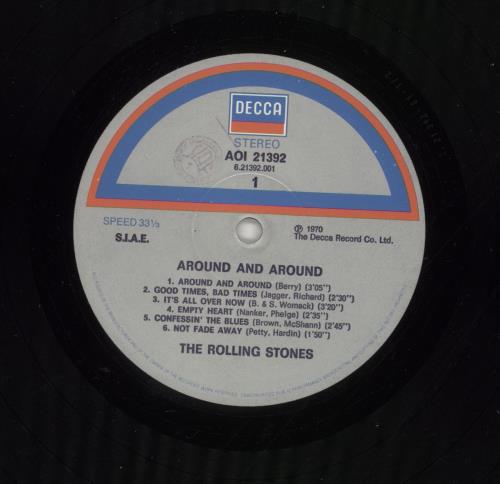 The Rolling Stones Around And Around vinyl LP album (LP record) Italian ROLLPAR863924