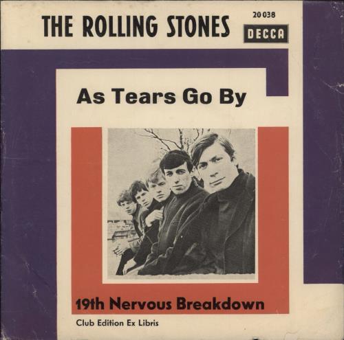 The Rolling Stones As Tears Go By 7" vinyl single (7 inch record / 45) Swiss ROL07AS773696