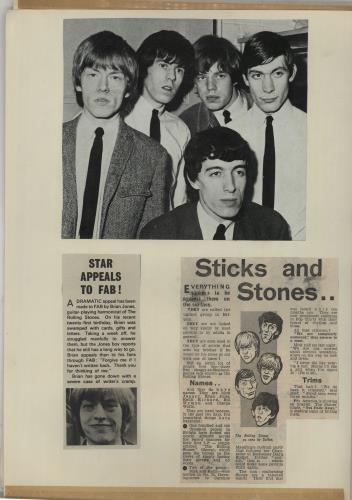 The Rolling Stones Autographed Fan Scrapbook From 1964 memorabilia UK ROLMMAU668745