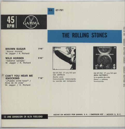 The Rolling Stones Azucar Morena - 2nd 7" vinyl single (7 inch record / 45) Mexican ROL07AZ94895