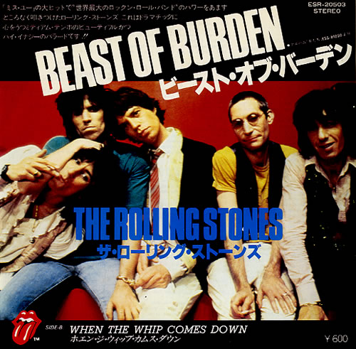 The Rolling Stones Beast Of Burden 7" vinyl single (7 inch record / 45) Japanese ROL07BE102089