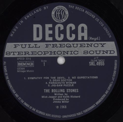 The Rolling Stones Beggars Banquet - 1st [c] vinyl LP album (LP record) UK ROLLPBE838351