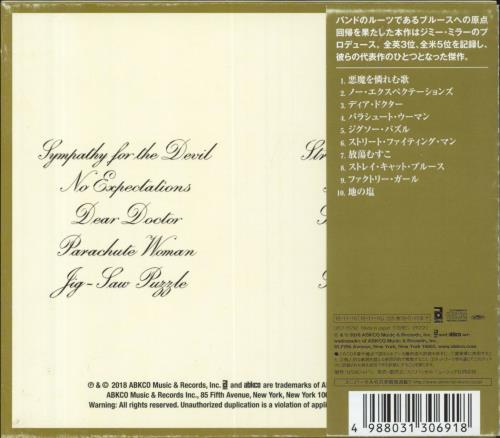 The Rolling Stones Beggars Banquet CD album (CDLP) Japanese ROLCDBE814611