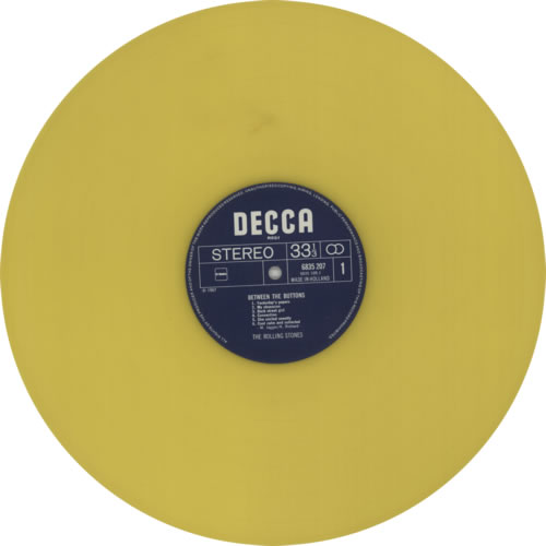 The Rolling Stones Between The Buttons - Yellow Vinyl vinyl LP album (LP record) Dutch ROLLPBE79929
