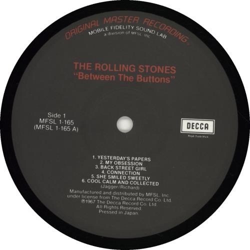 The Rolling Stones Between The Buttons vinyl LP album (LP record) Japanese ROLLPBE694882