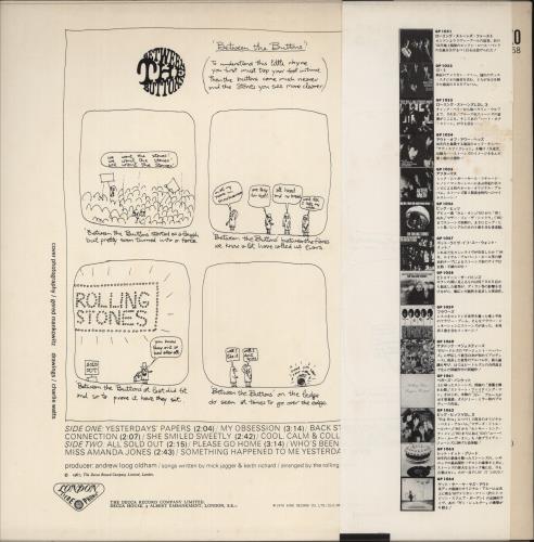 The Rolling Stones Between The Buttons vinyl LP album (LP record) Japanese ROLLPBE876558