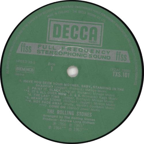 The Rolling Stones Big Hits (High Tide And Green Grass) - 2nd - VG vinyl LP album (LP record) UK ROLLPBI735728