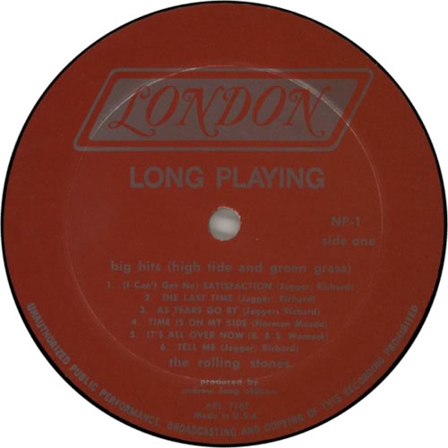 The Rolling Stones Big Hits (High Tide And Green Grass) - hype sticker vinyl LP album (LP record) US ROLLPBI87017