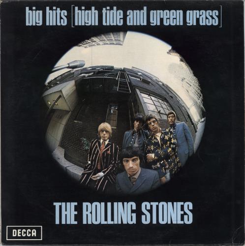 The Rolling Stones Big Hits (High Tide And Green Grass) - White label vinyl LP album (LP record) German ROLLPBI786341