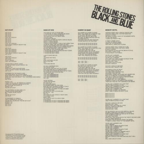 The Rolling Stones Black And Blue + Obi & Press Release vinyl LP album (LP record) Japanese ROLLPBL204168