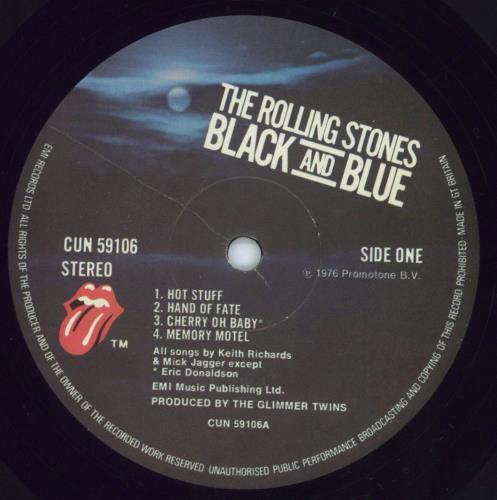 The Rolling Stones Black And Blue vinyl LP album (LP record) UK ROLLPBL77813
