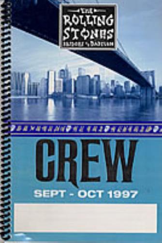 The Rolling Stones Bridge To Babylon Tour Itinerary Itinerary UK ROLITBR242646