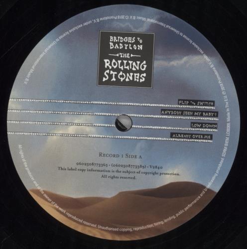 The Rolling Stones Bridges To Babylon - Half-Speed Master 180 Gram Vinyl 2-LP vinyl record set (Double LP Album) UK ROL2LBR838952