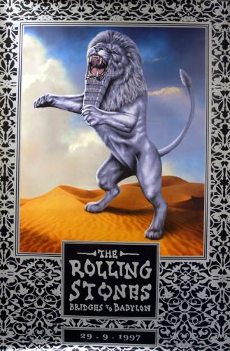 The Rolling Stones Bridges To Babylon poster UK ROLPOBR100496