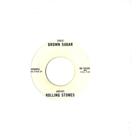The Rolling Stones Brown Sugar 7" vinyl single (7 inch record / 45) US ROL07BR632766
