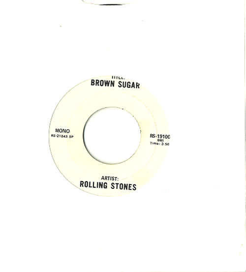 The Rolling Stones Brown Sugar 7" vinyl single (7 inch record / 45) US ROL07BR632766