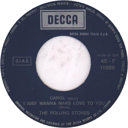 The Rolling Stones Carol EP 7" vinyl single (7 inch record / 45) Italian ROL07CA128467