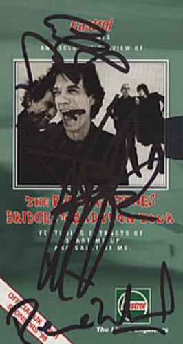 The Rolling Stones Castrol Presents An Exclusive Preview... Autographed!! video (VHS or PAL or NTSC) UK ROLVICA321969