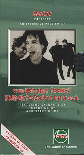 The Rolling Stones Castrol Presents...- Sealed video (VHS or PAL or NTSC) UK ROLVICA121690