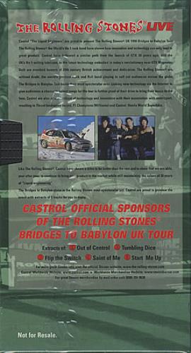 The Rolling Stones Castrol Presents...- Sealed video (VHS or PAL or NTSC) UK ROLVICA121690