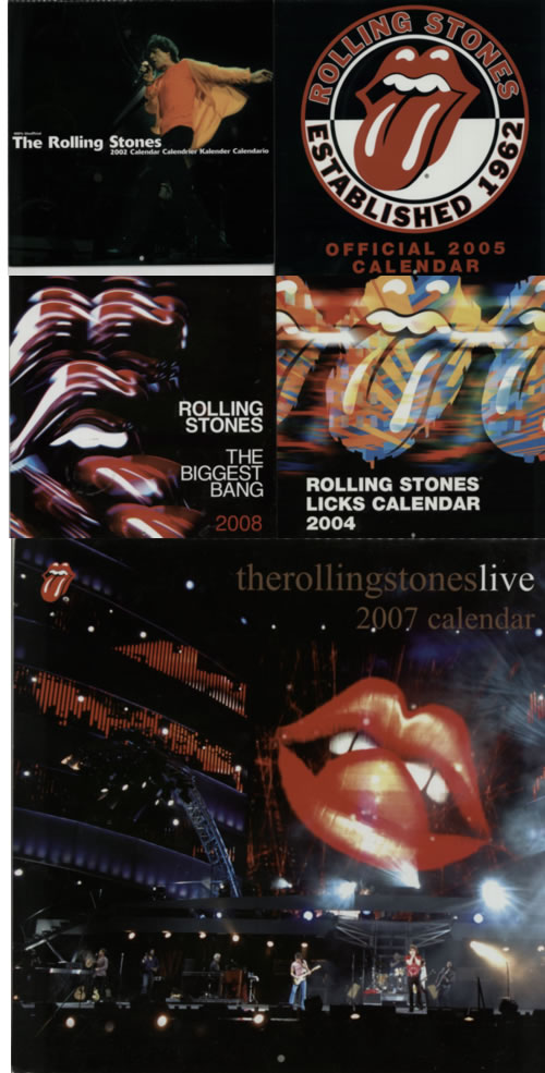 The Rolling Stones Collection of 7 Calendars calendar UK ROLCACO585617
