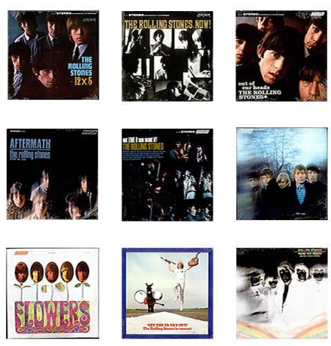 The Rolling Stones Collection Of Nine Sealed LP Titles - VG vinyl LP album (LP record) US ROLLPCO526392