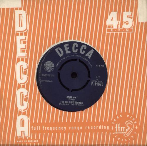 The Rolling Stones Come On - 2nd - VG 7" vinyl single (7 inch record / 45) UK ROL07CO716795