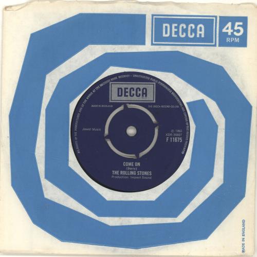 The Rolling Stones Come On - 3rd 7" vinyl single (7 inch record / 45) UK ROL07CO162121