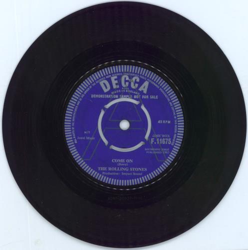 The Rolling Stones Come On - 'A' Label 7" vinyl single (7 inch record / 45) UK ROL07CO793782