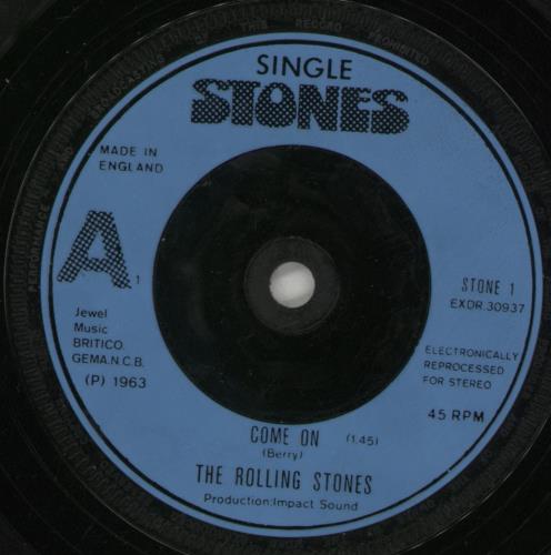 The Rolling Stones Come On 7" vinyl single (7 inch record / 45) UK ROL07CO519179