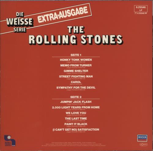 The Rolling Stones Die Weisse Serie Extra-ausgabe vinyl LP album (LP record) German ROLLPDI77738