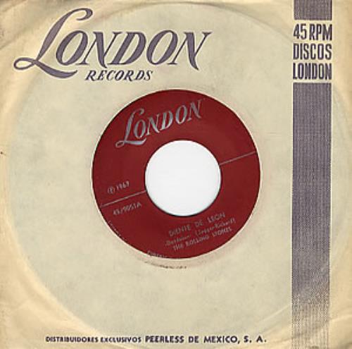 The Rolling Stones Diente De Leon 7" vinyl single (7 inch record / 45) Mexican ROL07DI301640