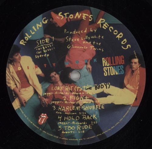 The Rolling Stones Dirty Work vinyl LP album (LP record) UK ROLLPDI877621