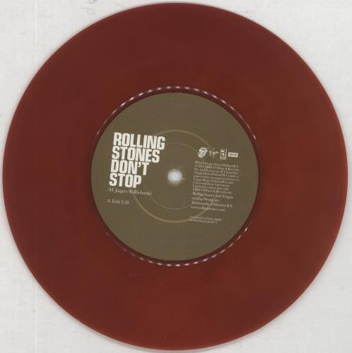 The Rolling Stones Don't Stop - Red Vinyl 7" vinyl single (7 inch record / 45) UK ROL07DO229120