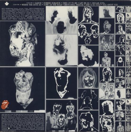 The Rolling Stones Emotional Rescue + Poster vinyl LP album (LP record) Canadian ROLLPEM581535