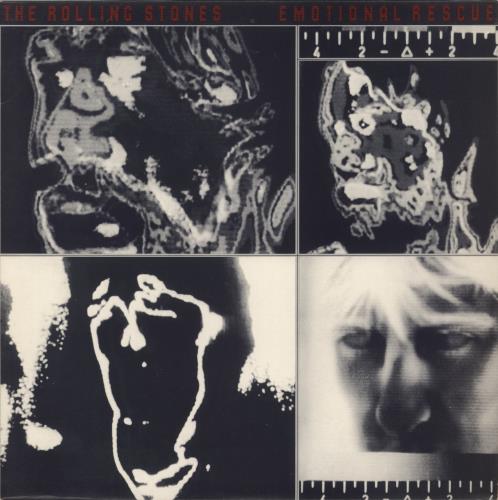 The Rolling Stones Emotional Rescue + Poster vinyl LP album (LP record) UK ROLLPEM886376