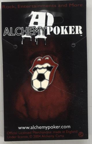 The Rolling Stones Enamelled World Cup Tongue Pin Badge memorabilia UK ROLMMEN366572