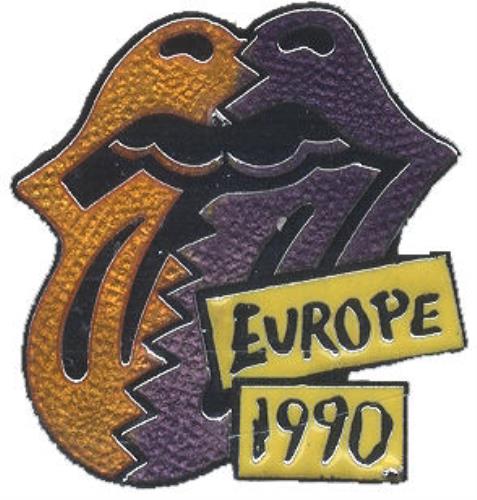 The Rolling Stones Europe 1990 badge UK ROLBGEU432116