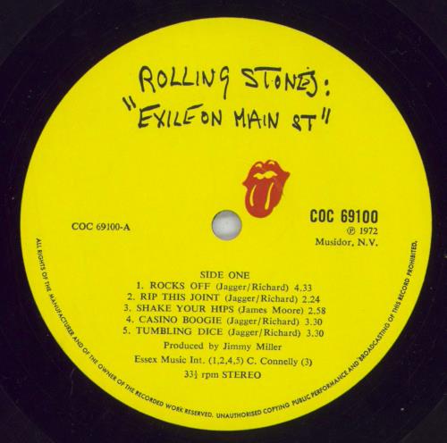 The Rolling Stones Exile On Main St - Complete 2-LP vinyl record set (Double LP Album) UK ROL2LEX70911
