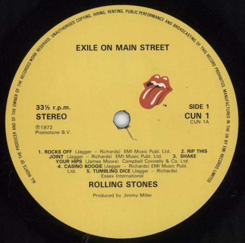 The Rolling Stones Exile On Main St - EX 2-LP vinyl record set (Double LP Album) UK ROL2LEX812874