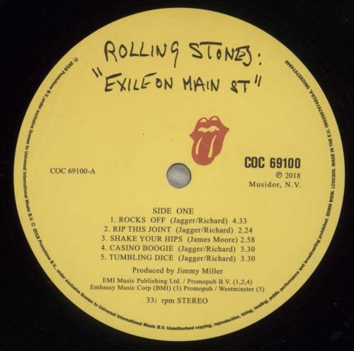 The Rolling Stones Exile On Main St - Half Speed Master 180 Gram 2-LP vinyl record set (Double LP Album) UK ROL2LEX801436