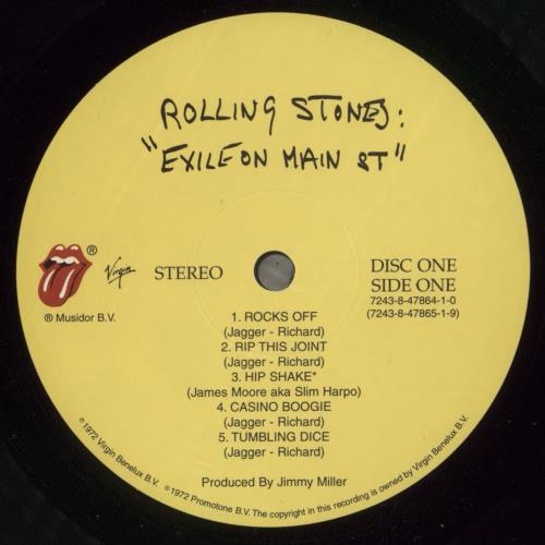 The Rolling Stones Exile On Main Street - 180gm 2-LP vinyl record set (Double LP Album) US ROL2LEX866643