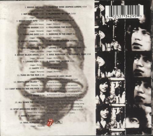 The Rolling Stones Exile On Main Street 2 CD album set (Double CD) UK ROL2CEX617031