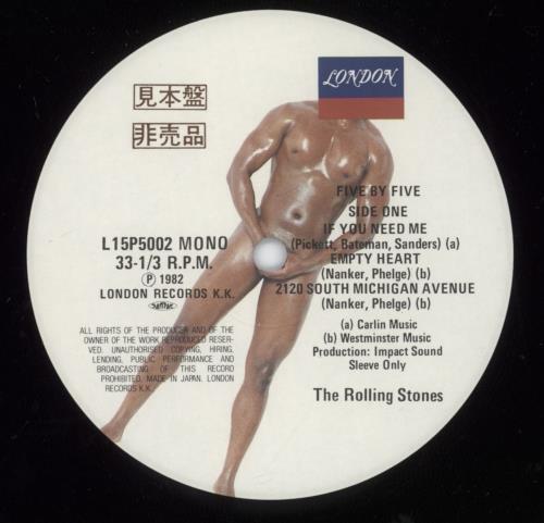 The Rolling Stones Five By Five + Condom 12" vinyl single (12 inch record / Maxi-single) Japanese ROL12FI314616