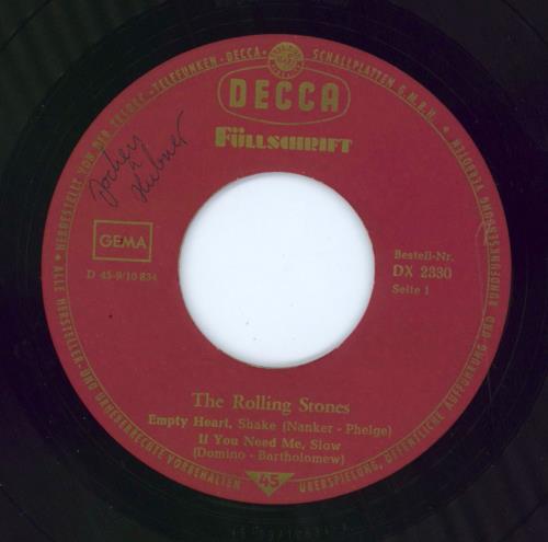 The Rolling Stones Five By Five - 2nd 7" vinyl single (7 inch record / 45) German ROL07FI793458
