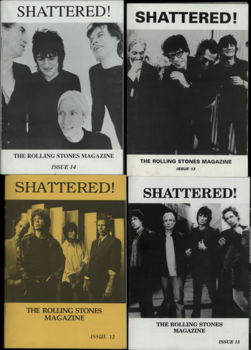 The Rolling Stones Five Issues of Shattered! Magazine magazine Dutch ROLMAFI610808
