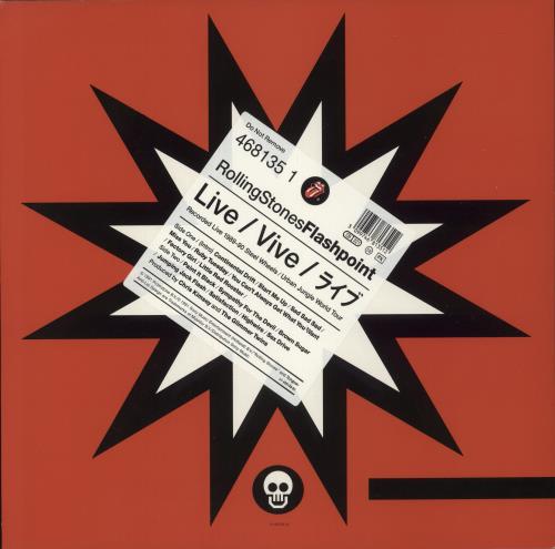 The Rolling Stones Flashpoint - Cover Sticker vinyl LP album (LP record) UK ROLLPFL877418