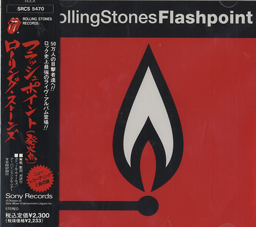 The Rolling Stones Flashpoint CD album (CDLP) Japanese ROLCDFL33213