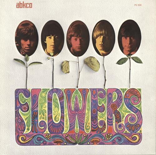 The Rolling Stones Flowers - Barcoded vinyl LP album (LP record) US ROLLPFL692082